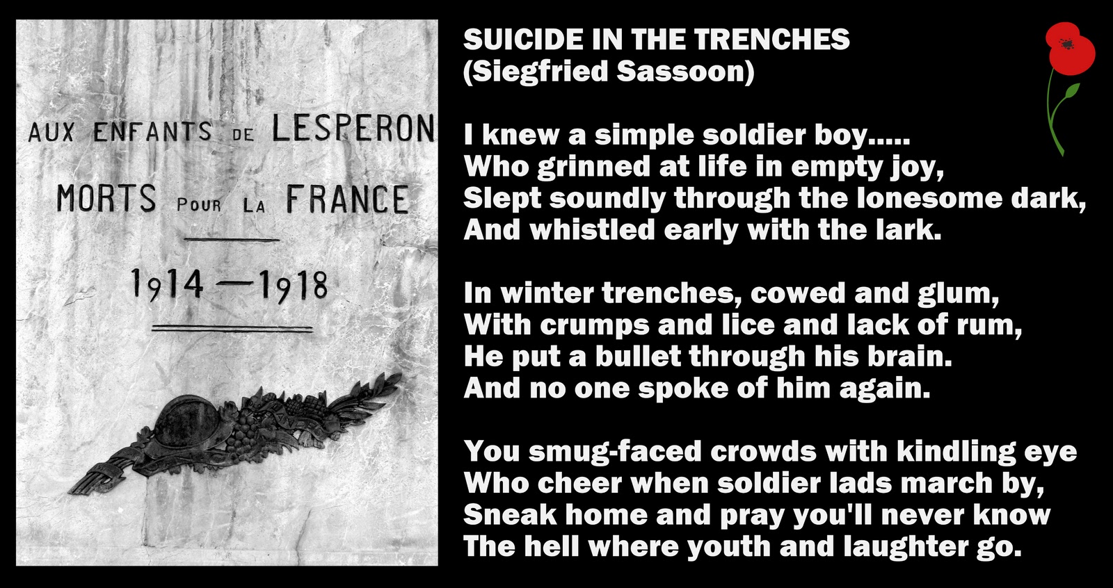 suicide within the particular ditches siegfried sassoon suicide through all the ditches siegfried sassoon